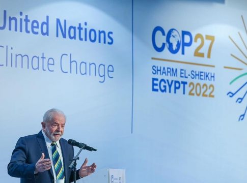 A fala de Lula, apesar de se dar na conferência sobre mudanças climáticas no Egito, mira a discussão econômica mais importante que ocorre nesta semana no Brasil. Foto: Ricardo Stuckert