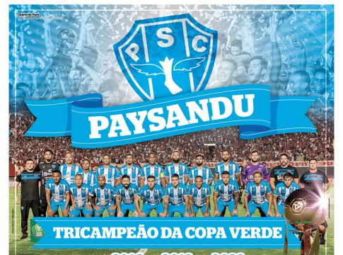 Tem pôster do PAPÃO TRICAMPEÃO DA COPA VERDE no DIÁRIO!
