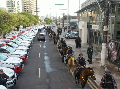 A operação busca intensificar as ações de policiamento ostensivo, com base no atendimento de denúncias e no levantamento dos índices criminais. Foto: Divulgação/PM

