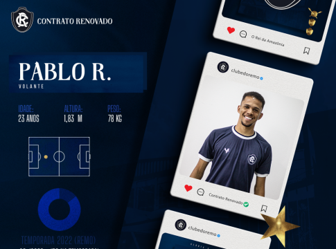 Pablo Roberto encantou a diretoria remista após duas apresentações pelo clube na Série C deste ano. Foto: Divulgação/Remo