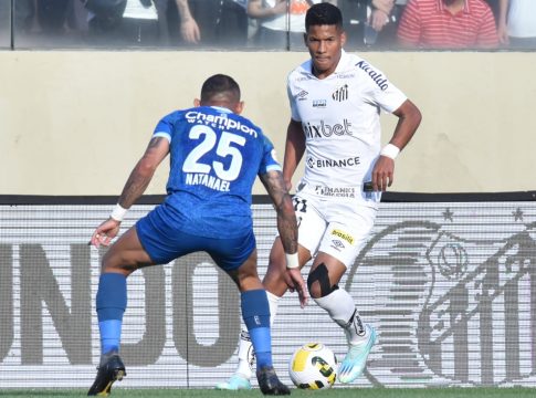 Santos e Avai ficaram no 1 a 1 e foi ruim para os dois. Foto:  Ivan Storti / Santos FC