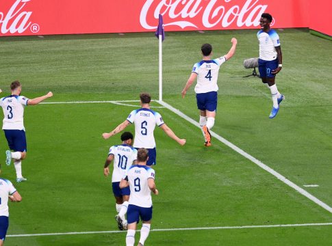 A Inglaterra não tomou conhecimento e aplicou uma sonora goleada. Foto: Laurence Griffiths/Getty Images