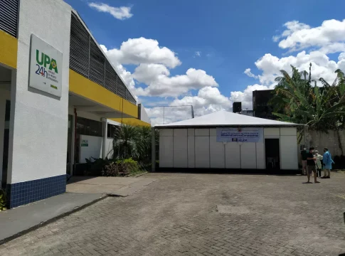 Ambulância da UPA de Icoaraci pega fogo e causas do incêndio são investigadas. Foto: Divulgação