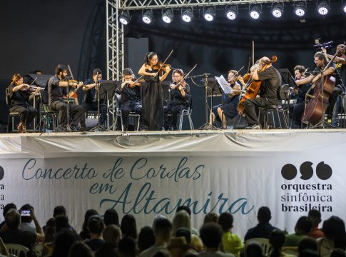 Orla do Cais da cidade recebeu o Concerto de Cordas do grupo sinfônico mais tradicional do país. FOTO: Jaime Souzza/Norte Energia