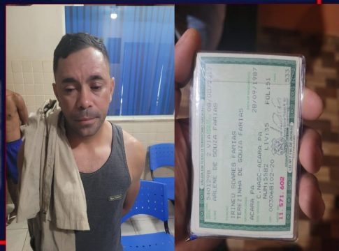 Suspeito foi preso em flagrante. Foto: Divulgação