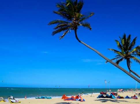 Praia de Cumbuco tem cenário de paraíso. Foto: Divulgação