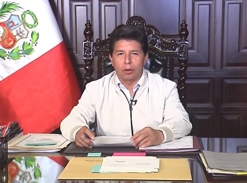 Mais cedo, Castillo anunciou que dissolveria o Parlamento e anteciparia as eleições no Peru. Foto: Divulgação