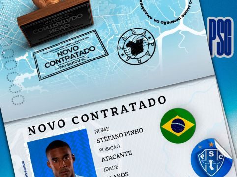 Paysandu anuncia lateral que jogou no Flamengo e atacante que atuou nos EUA