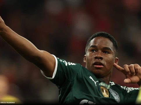  O Palmeiras entrou em acordo com o Real Madrid para negociar o atacante Endrick, de 16 anos. Foto: Divulgação