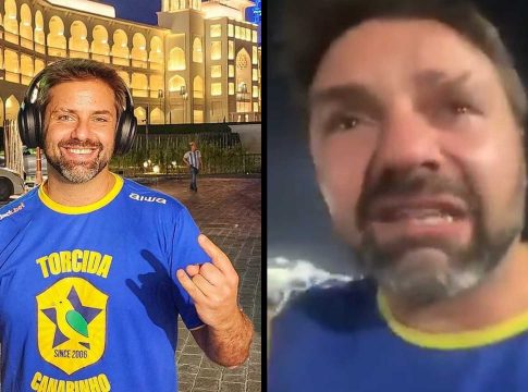 Quem estava com ele relatou que, no momento da abordagem, o humorista estava embriagado e não conseguiu se comunicar com a equipe do estádio. Foto: Divulgação