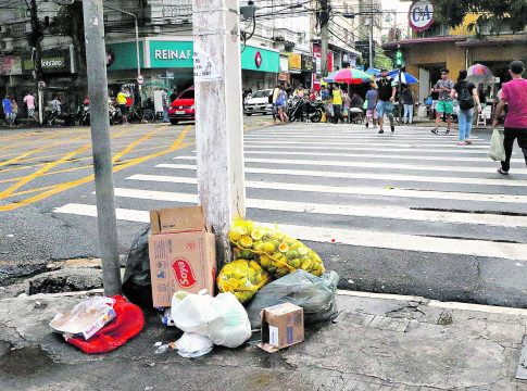 Lixeiras são objetos em falta na capital. Foto: Ricardo Amanajás / Diario do Pará.