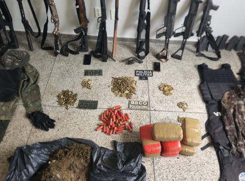 Agentes da segurança pública chegaram a acusados em resposta rápida aos crimes ocorridos no último dia 30 de novembro. Foto: Divulgação