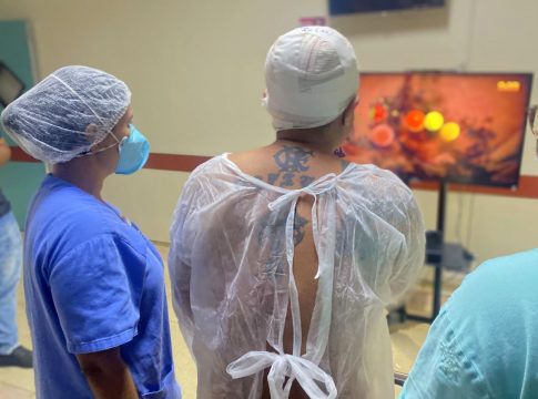 No Hospital Metropolitano, gameterapia auxilia na recuperação de vítimas de traumas. Foto: Divulgação