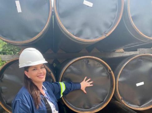 Toda a tubulação necessária para esta obra já se encontra em solo paraense. Foto: Agência Pará