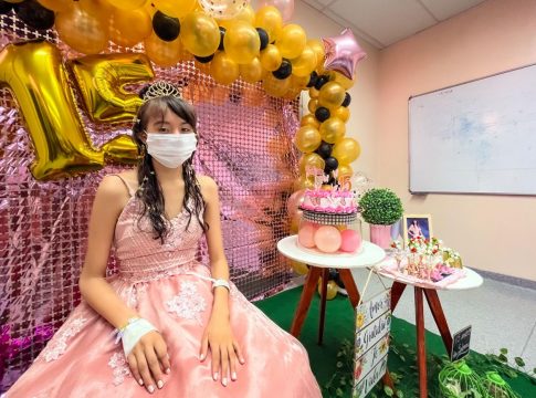 O aniversário de Sabrina havia sido programado conforme a vontade da adolescente. Foto: Leila Cruz – Ascom/Hoiol