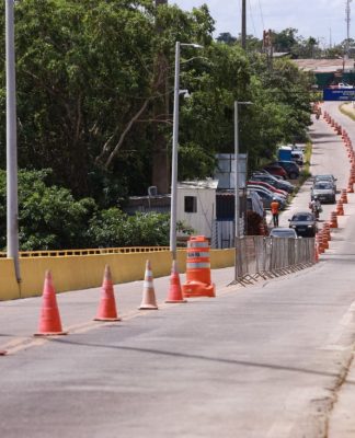 A ponte de Outeiro passa por reparos. Foto: Agência Pará