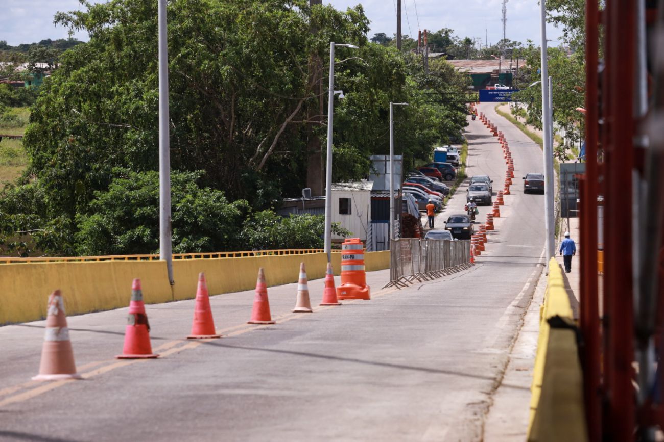 A ponte de Outeiro passa por reparos. Foto: Agência Pará