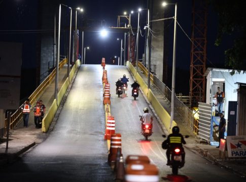 O tráfego de veículos, que havia sido interditado à meia-noite, foi liberado às 6 horas. Foto: David Alves/Ag. Pará
