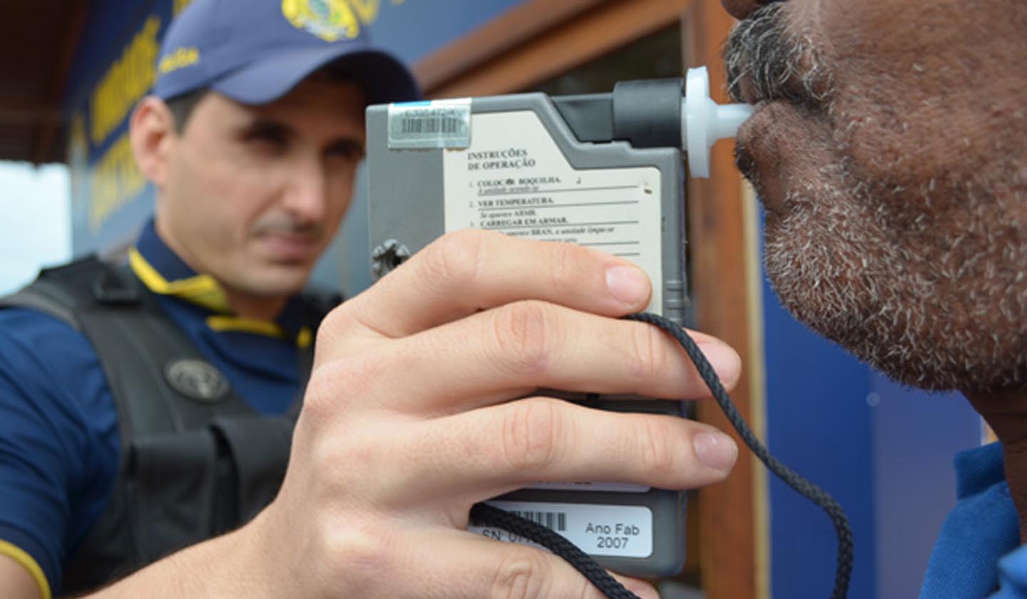 PRF faz importante alerta para os riscos de álcool e direção nas rodovias federais do Pará. Foto: PRF