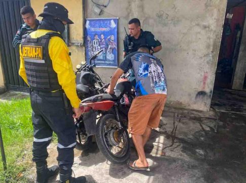 A ação é resultado da "Operação Duas Rodas", realizada com o objetivo de coibir a circulação de veículos com alguma conduta de risco à segurança da população. Foto: Agência Pará