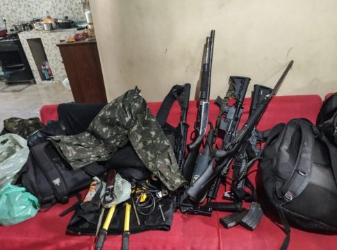 Polícia Civil desarticula esconderijo e apreende armas no nordeste do Pará. Foto: Agência Pará