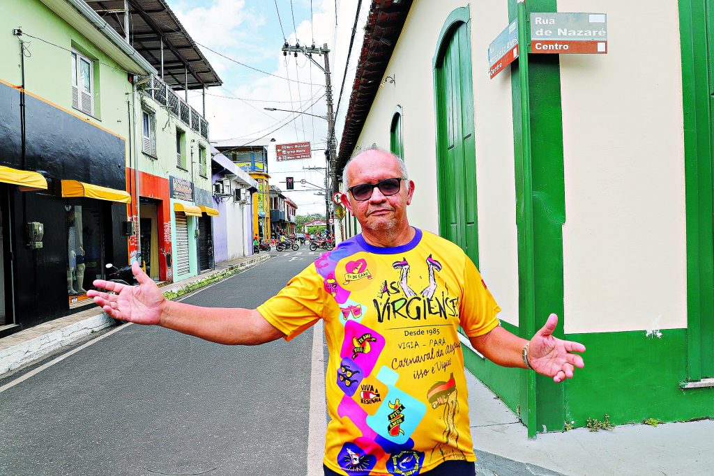Preparativos para o Carnaval de Vigia 2023 estão a mil. Paulo Costa viu tudo começar no Carnaval da cidade. Foto: Celso Rodrigues/ Diário do Pará. Preparativos para o Carnaval de Vigia 2023 estão a mil. Paulo Costa viu tudo começar no Carnaval da cidade. Foto: Celso Rodrigues/ Diário do Pará.