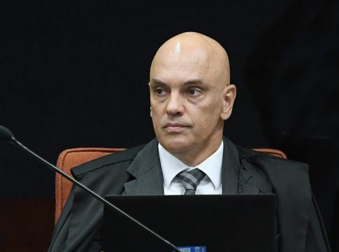 Em abril deste ano, o aliado de Trump classificou Moraes como uma "ameaça à democracia". Foto: Carlos Moura/STF
