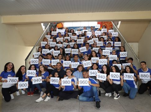 Estudantes tiveram um ótimo desempenho na prova de redação, com notas médias entre 700 a 980 pontos. Foto: Mauro Ângelo/ Diário do Pará.