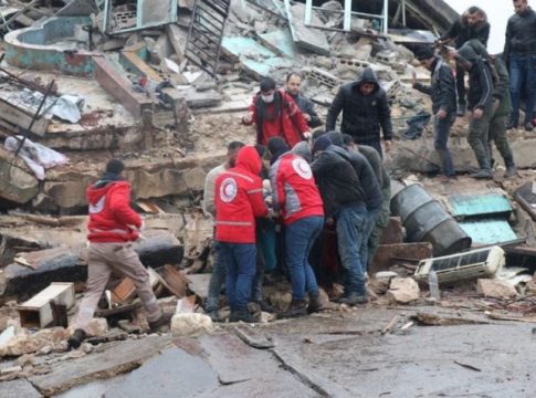 O terremoto de magnitude 7,8 ocorreu na manhã de 6 de fevereiro, e provocou mortes e destruição na Turquia e no norte da Síria. Foto: Divulgação
