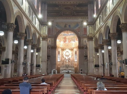Haverá missas na Basílica Santuário Nossa Senhora de Nazaré. Foto: Divulgação