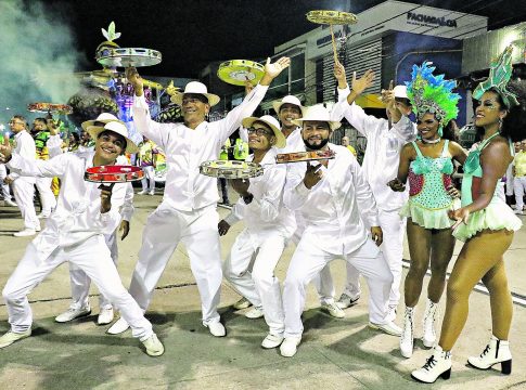 O templo do samba em Belém ganha vida, cores e alegria no segundo dia de desfiles do grupo especial neste domingo, 12, das 20h à 01h40, na Aldeia Cabana, na Pedreira. Foto: Olga Leiria - Diário do Pará - 15/02/2020.