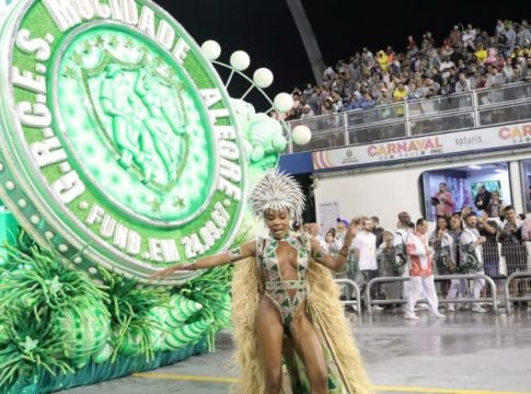 A Mocidade é a grande campeã do Carnaval de São Paulo de 2023. No total, a escola teve 270 pontos. Foto: Divulgação