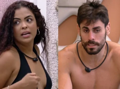 Uma interação entre Paula Freitas e Cara de Sapato, do BBB 23, na tarde desta terça-feira (7), desagradou os internautas. Foto: Divulgação