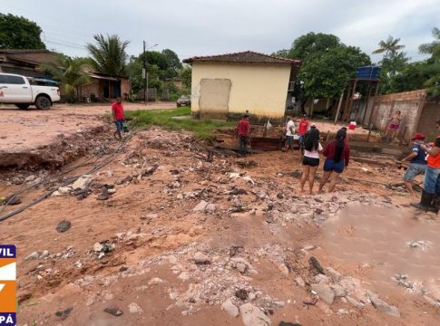 Em 12h, Santarém recebeu 91 mm de chuvas. Prefeitura realiza ações integradas para amenizar os impactos. Foto: Ag. Santarém
