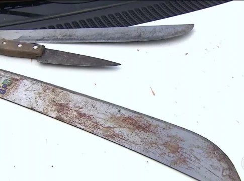 Um homem foi morto após levar golpes de um terçado. Foto: Divulgação