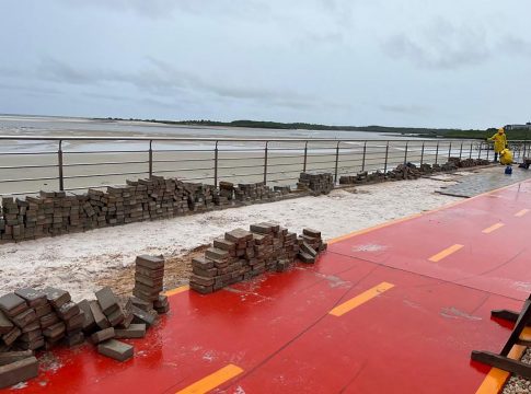 Problemas causados principalmente pelas fortes chuvas na região não afetam a estrutura da avenida, que será devolvida em breve à população. Foto: Sedop