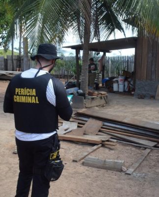 A contribuição dos peritos criminais do NCA já era destinada na Operação Amazônia Viva, também organizada pela Sema. Foto: Divulgação