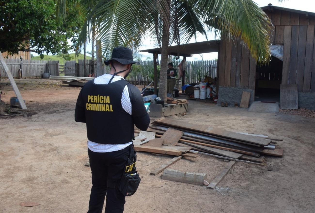 A contribuição dos peritos criminais do NCA já era destinada na Operação Amazônia Viva, também organizada pela Sema. Foto: Divulgação