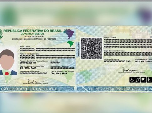 Nova Carteira de Identidade Nacional. Foto: Divulgação