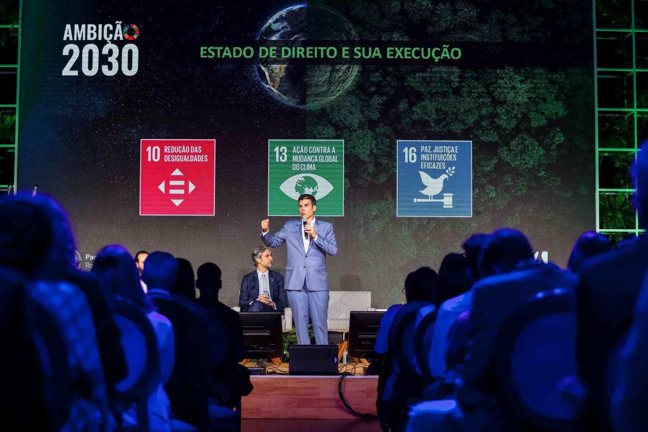 Em evento promovido pela ONU, Helder Barbalho lamentou o descaso com a região na última gestão federal, e ressaltou que o Estado brasileiro carece de estrutura de fiscalização. Foto: Marco Santos/Ag. Pará