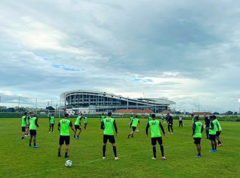 Time gaúcho já treina em Belém. Foto: @lucasdudu

