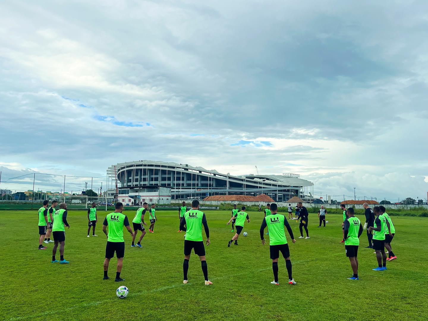 Time gaúcho já treina em Belém. Foto: @lucasdudu
