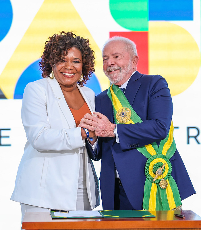 O decreto será assinado nesta quinta em evento no Theatro Municipal que contará com a presença de Lula e da ministra da pasta, Margareth Menezes. Foto: Ricardo Stuckert/PR