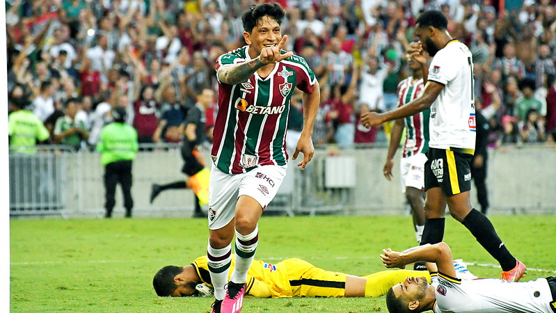 Cano fez o L e detonou o Voltaço. Foto: MAILSON SANTANA/FLUMINENSE FC