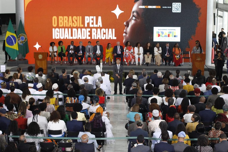 Solenidade no Palácio do Planalto celebra 20 anos das políticas de igualdade racial no Brasil. Foto: Adalberto Marques