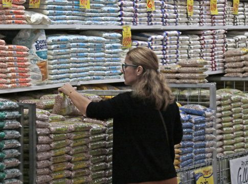 O custo da cesta básica voltou a ficar mais alto no mês passado, impulsionado principalmente por produtos como o feijão e o arroz. Foto: Wagner Almeida / Diário do Pará.