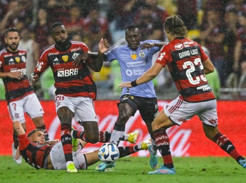 O Flamengo sucumbiu dentro do Maraca. Foto: Conmebol