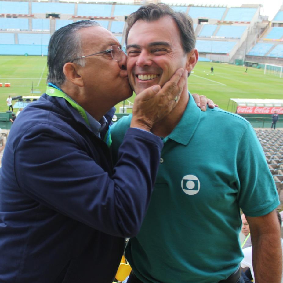 O repórter Tino Marcos foi diagnosticado com dengue e não estará com Galvão Bueno na transmissão no YouTube do jogo da seleção brasileira. Foto: Divulgação