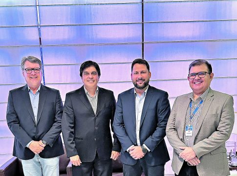 Da esq. para a dir.: João de Deus Lobato, Camilo Centeno, Márcio Vasconcelos e Nilton Lobato. FOTO: reprodução