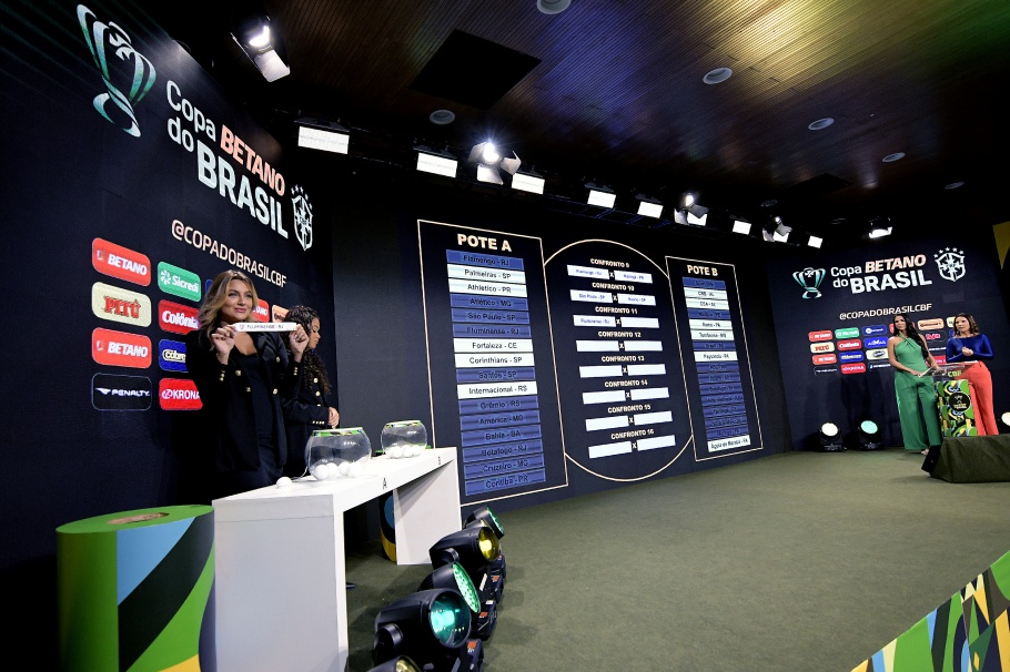 Os confrontos da Terceira Fase da Copa Betano do Brasil 2023 foram sorteados nesta quarta-feira (29), na sede da CBF, no Rio de Janeiro. Foto: Alexandre Loureiro/CBF